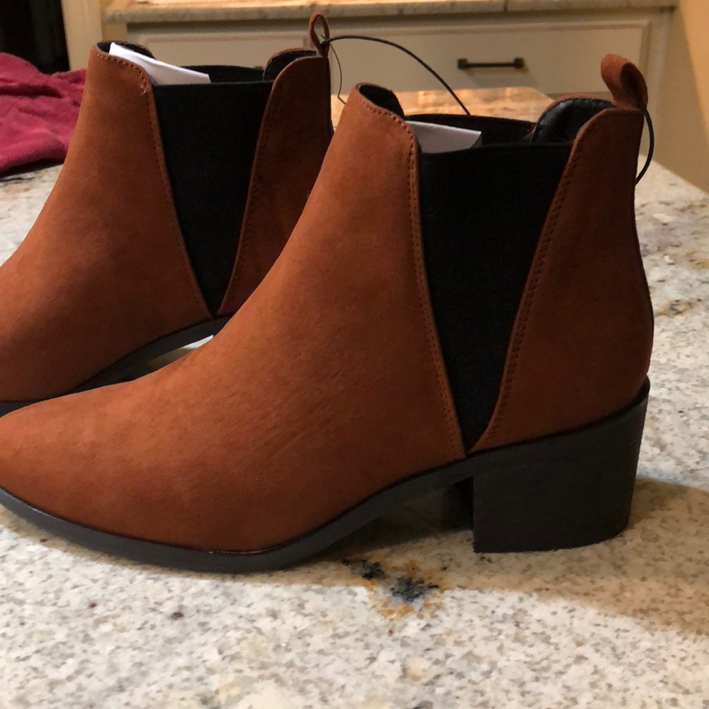 Microfiber Ankle Booties BRAND NEW!